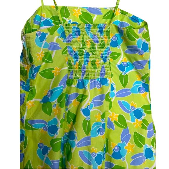 Lilly Pulitzer Vintage White Label Tropical Toucan Bird Print Mini Dress Size 8 - Picture 6 of 8